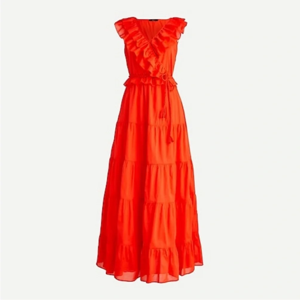 J. Crew Sunset Ruffle Dress - Picture 2 of 5